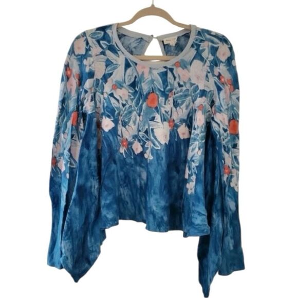 Anthropologie Meadow Rue Linen Fields Swing Top S NWOT - Picture 4 of 11